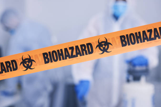 Professional Biohazard Cleanup technician working in Wharton, TX